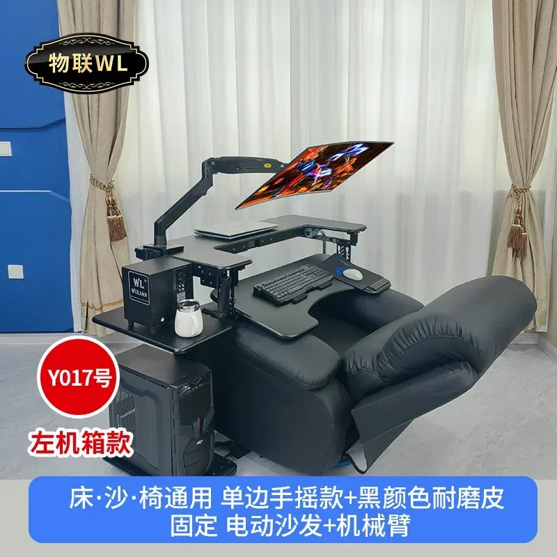 Computer desk bed notebook desktop computer desk bedside table lifting table lazy table cockpit suspension bracket - Kimlud