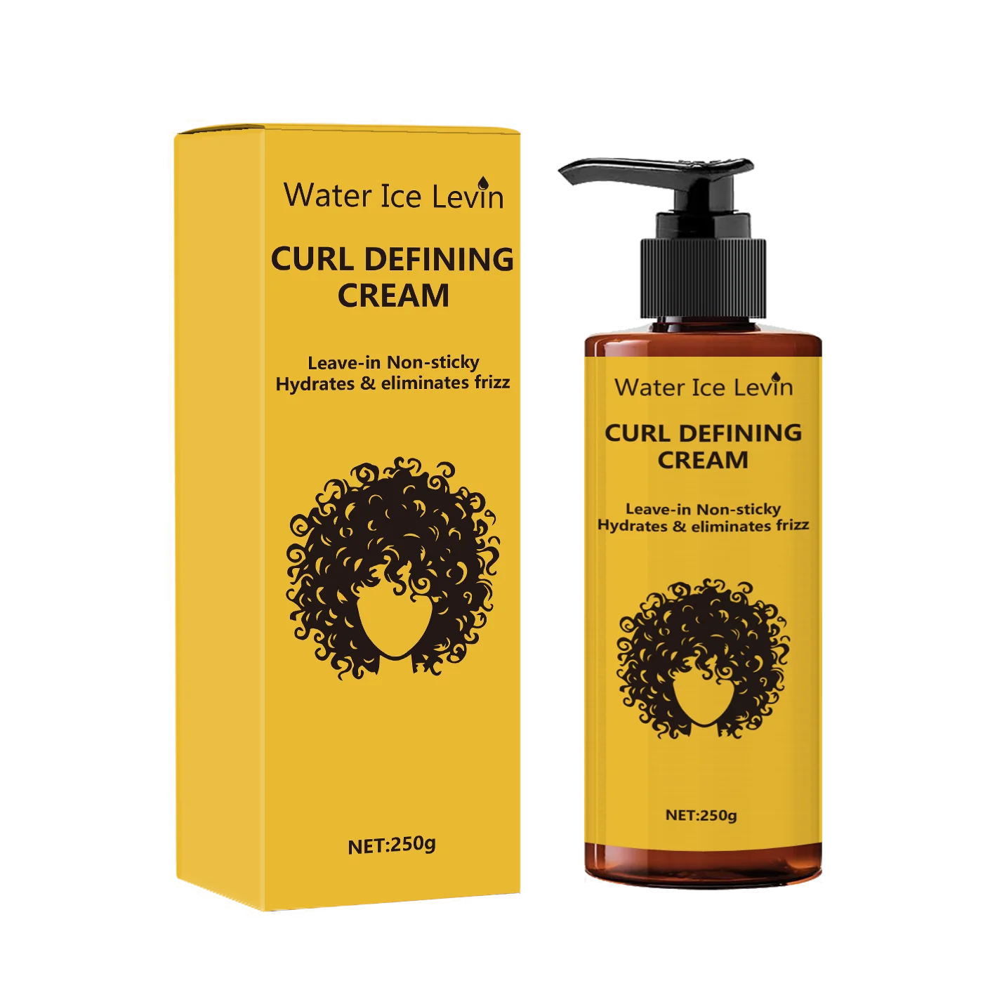 Viral Curl Definition Cream: Tames Frizz + 72H Shine | Weightless Leave-In Formula