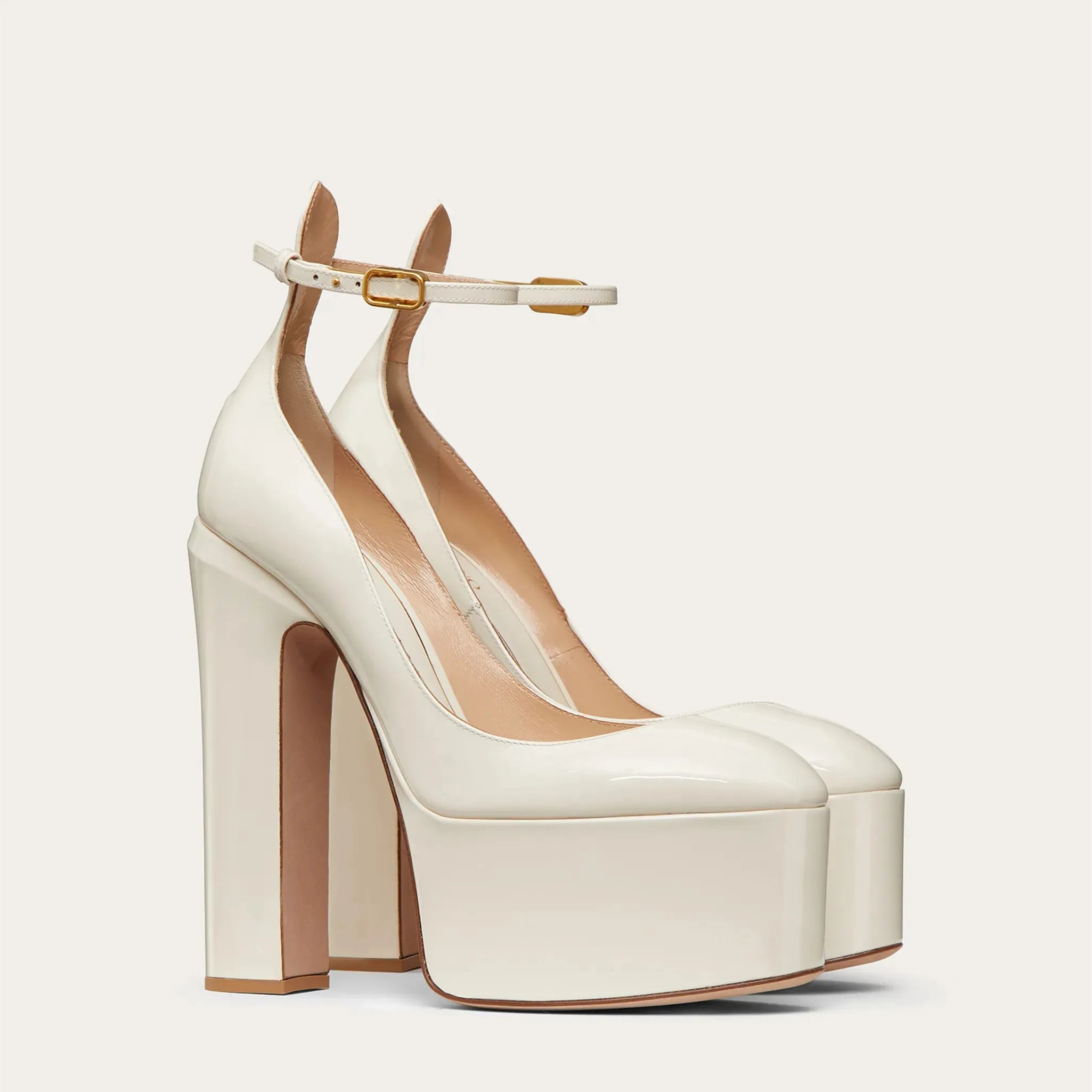 New Brand Women's Shoes Super High Heel Party Fashion Thick Sole Leather Shoes Bridal Shoes Wedding Party Shoes Women Summer