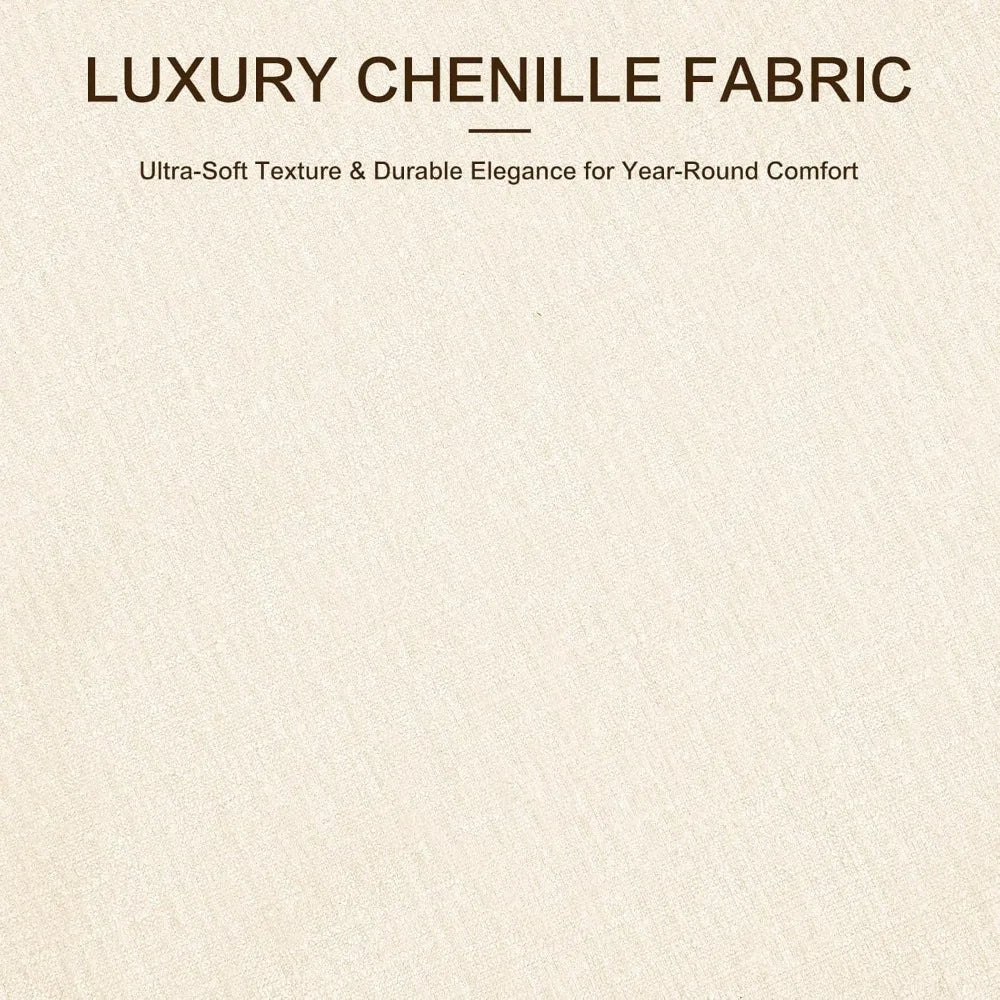 Furnimart Oversized Barrel Accent Chair, 360° Swivel Round Upholstered Sofa, Chenille High-Resilience Sponge, No Assembly Wide S