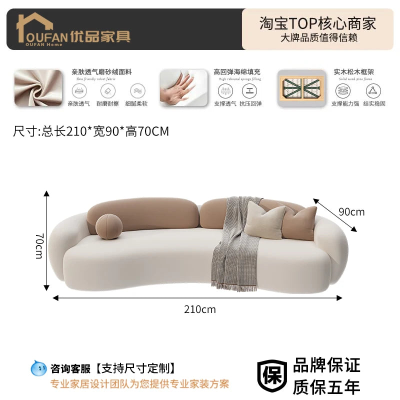 Nordic Luxury Living Room Sofas Lounge Classic Double Designer Sofa Cushion Adults Muebles Para El Hogar Furniture Accessories - Kimlud