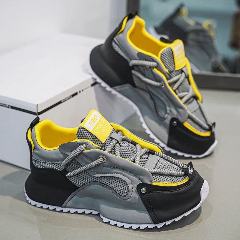 Big Size Sneakers for Men Fashion Outdoor Casual Shoe Breathable Trainer Shhoes for Men Platform Running Shoes Кроссовки Мужские