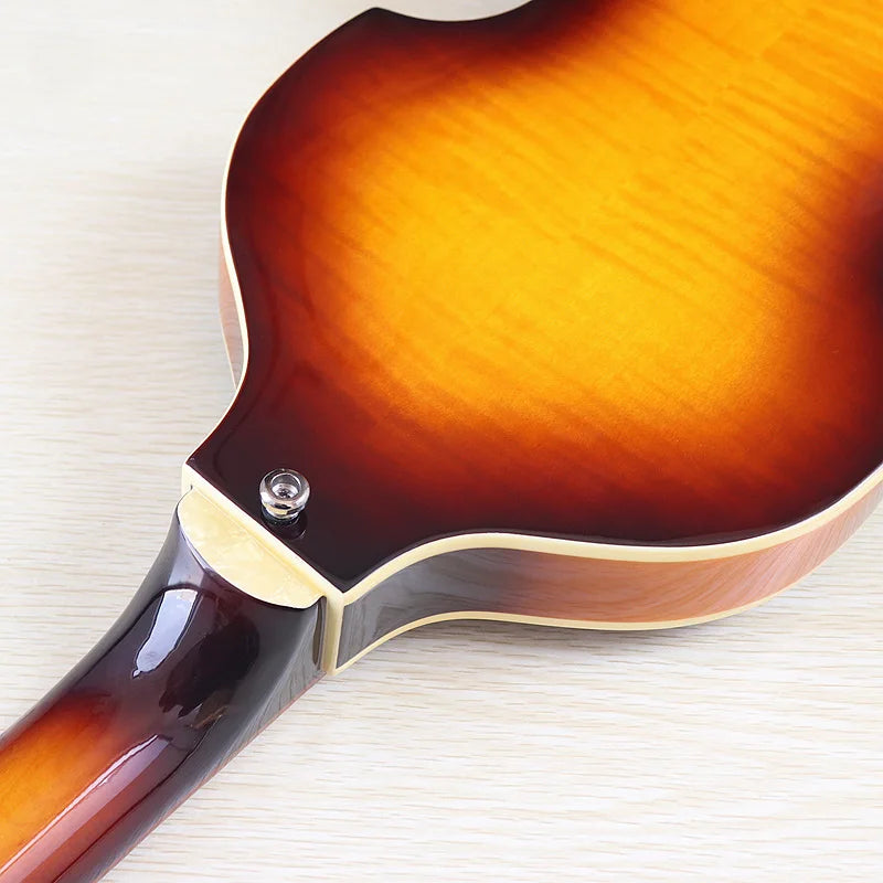 Sunburst 4 Strings Violin Bass Guitar 41 Inch Violin Guitarra Flame Maple Body High Gloss Finish | Kimlud Professional...