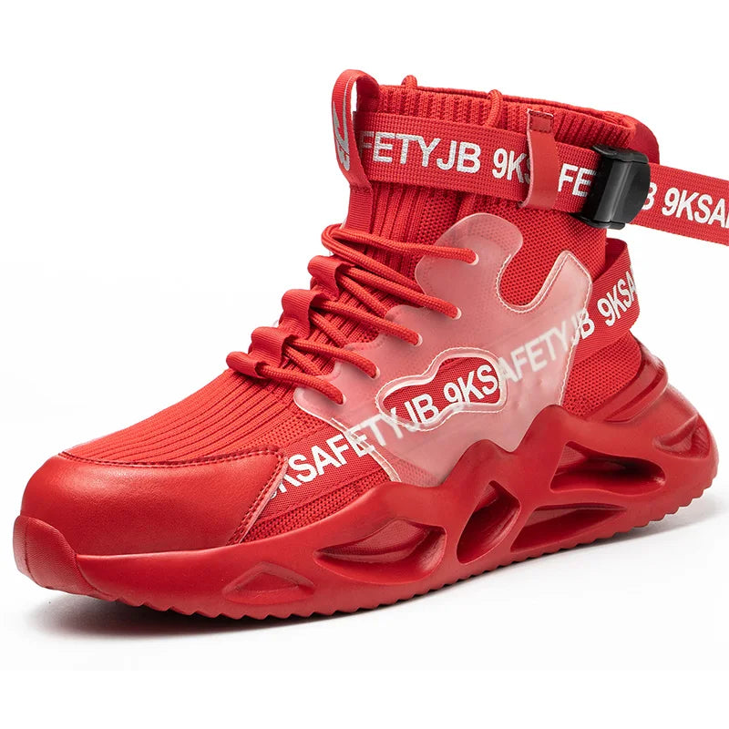 Man Safety Shoes Puncture-Proof Work Sneakers Lightweight Work Shoes Men Steel Toe Shoes Safety Boots Indestructible Shoes