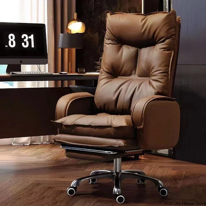 Modern Business Boss Office Chair, Bedroom Office Computer Chair, Sitting Room Comfortable Leisure Chair, Home Furniture...