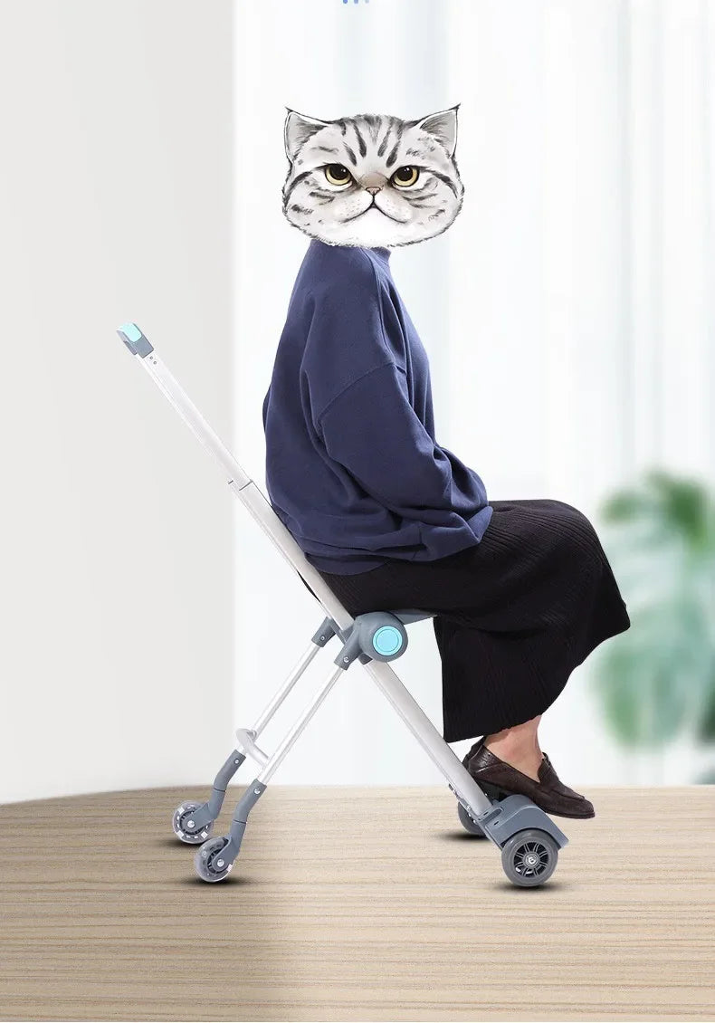 Kids Stroller Travel Suitcase Multi-function Waterproof Wear-Resistant Riding Sitting Trunk Luggage for Children |...