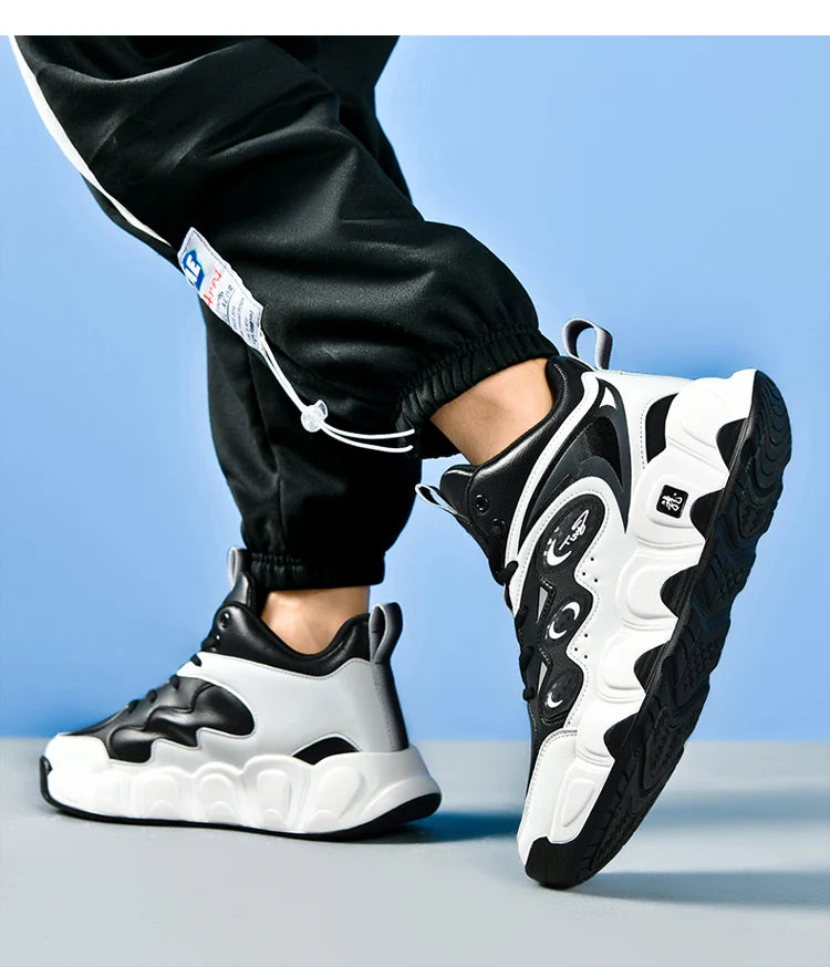 Men's Winter Boots Warm Waterproof Non-Slip Plush Sneakers Shoes - Winter Slippers Male Tenis Boots