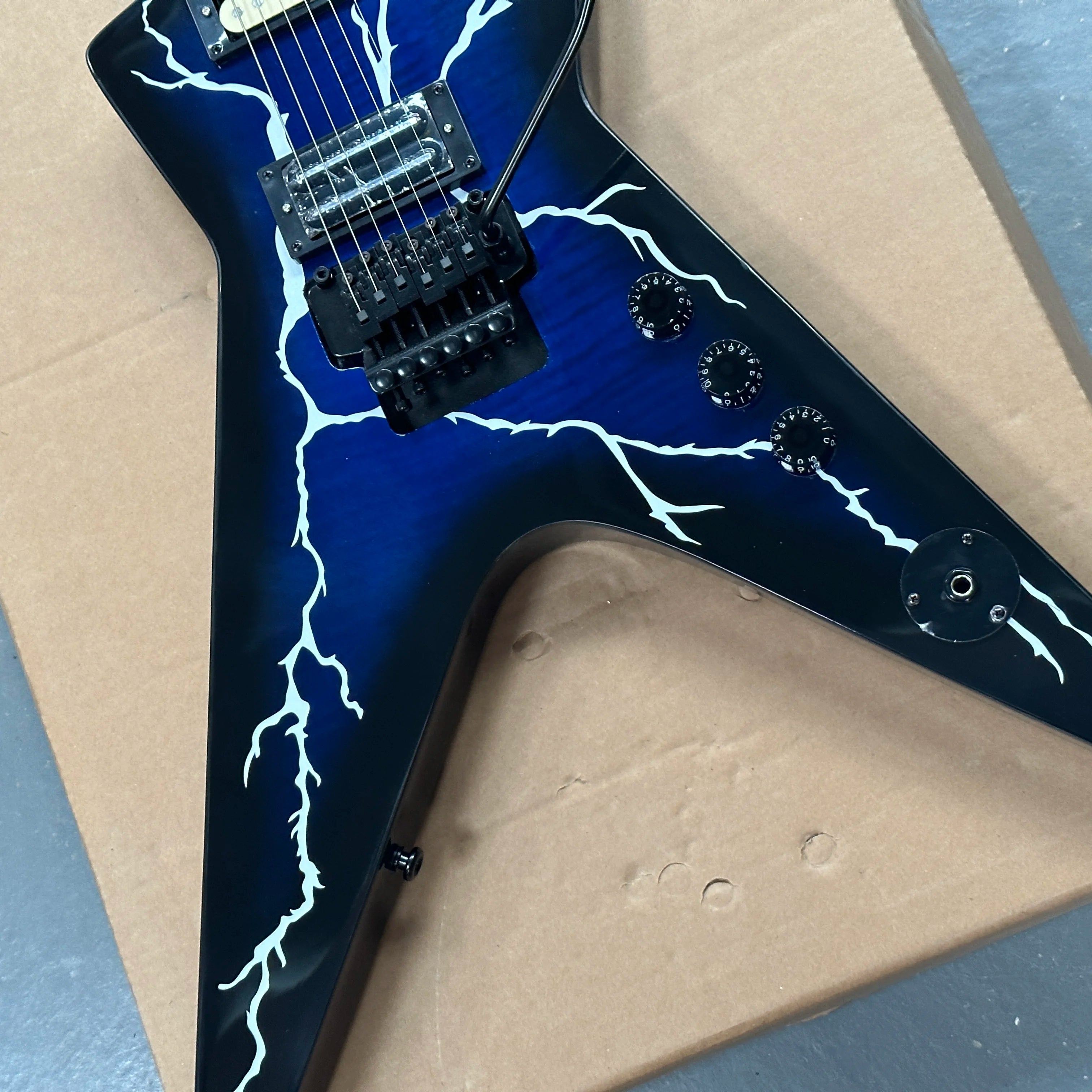 BLUE LIGHTING Dimebag Custom Electric Guitar Brand Washb Fast Ship | Kimlud Luxury Lamp