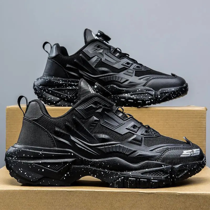 Men's Sport Shoes Thick Bottom Casual Style Fall Fashion Trendy Brand Hong Kong Style Old Dad Shoes Breathable Mesh Upper - Kimlud