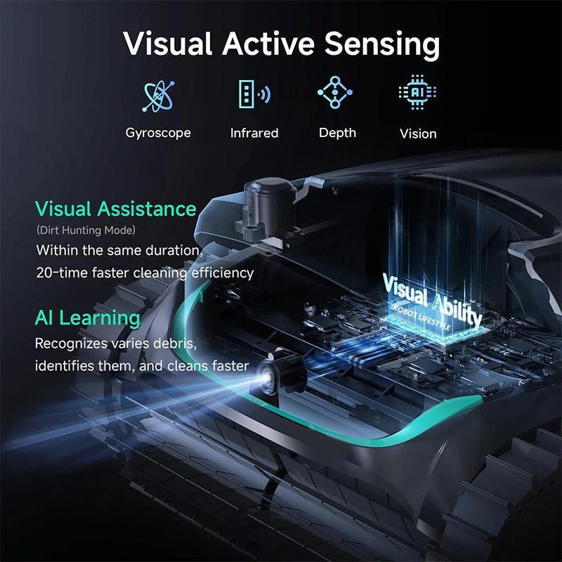 Cordless Robot Pool Cleaner M2 for Big Swimming Pools Battery 10000mAh Visual Actively Scheduled Cleaning Dual-layer Filtration