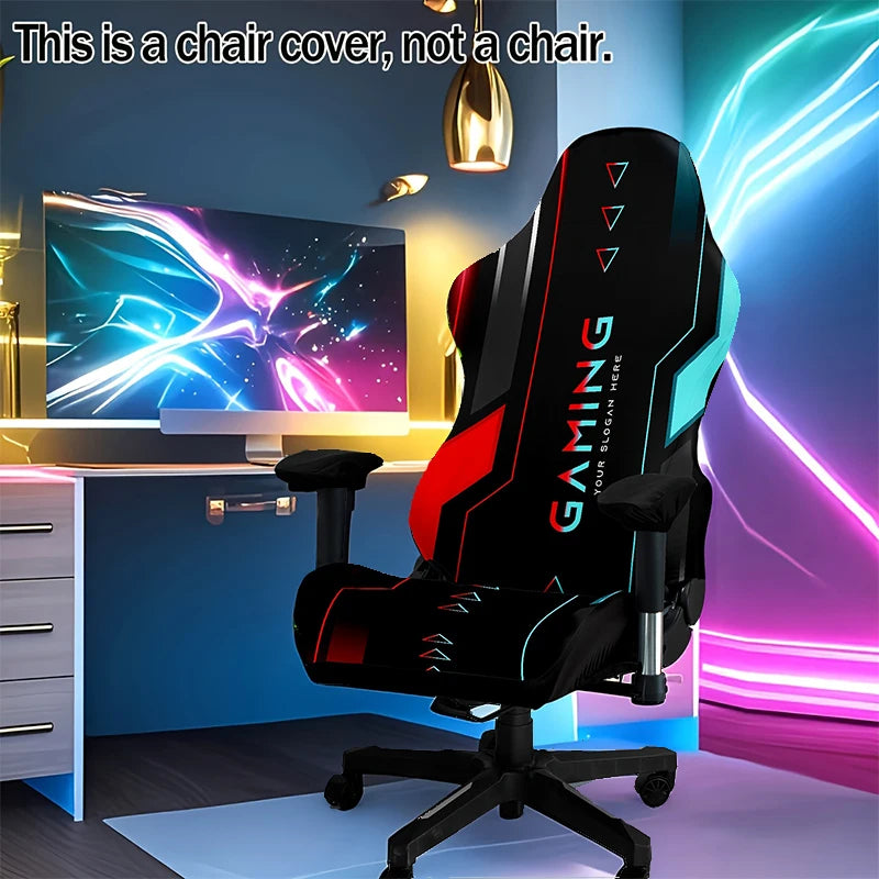 One-Piece Stretch Gaming Chair Cover Brilliant Green Light Chair Cover High Elasticity for Office Gaming Chairs Home Decoration - Kimlud