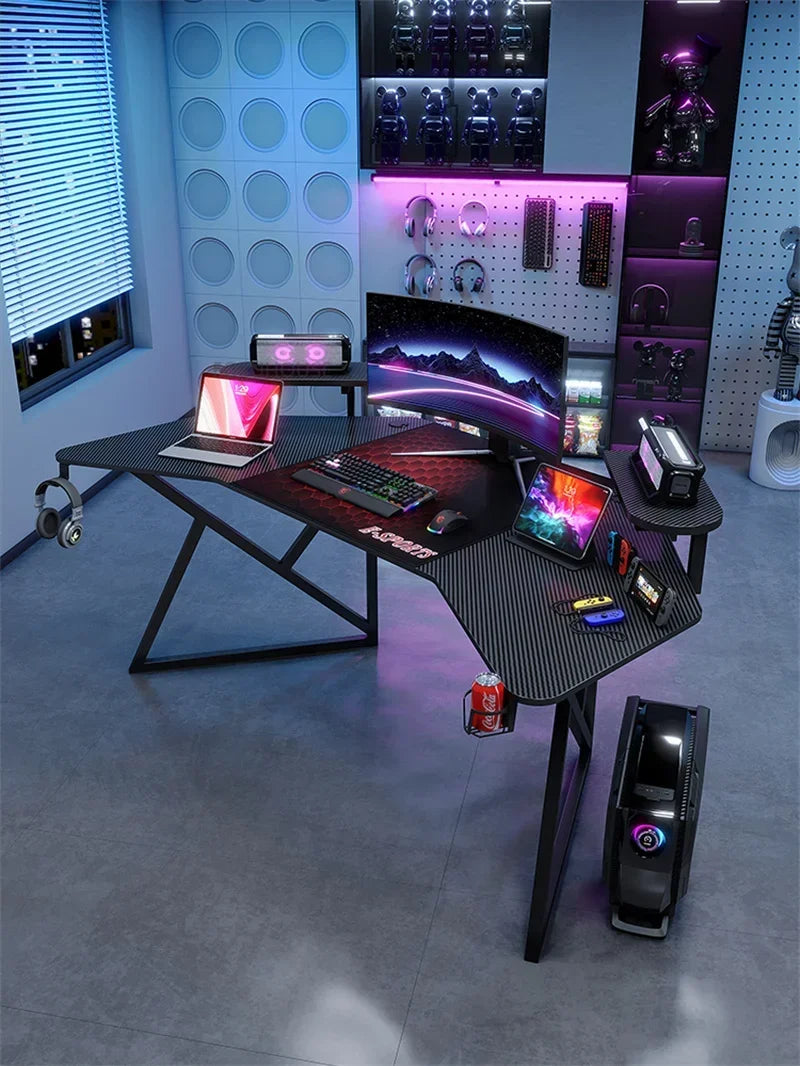 Upscale Lifting Mesa Gamer Computer Desks Simple Manmade Board Gaming Desk Light Luxury Household Bedroom E-sports Gaming Table