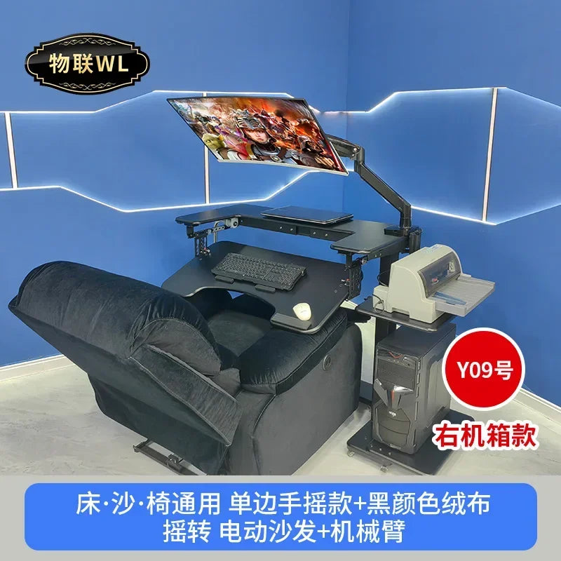 Computer desk bed notebook desktop computer desk bedside table lifting table lazy table cockpit suspension bracket - Kimlud