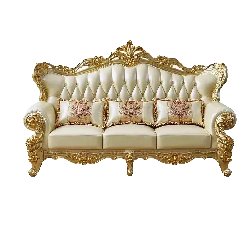 Large Filler Golden Sofas Wood Design Reclining Designer Luxury Couch Lounges Modular Nordic Canape Salon Furniture Home - Kimlud