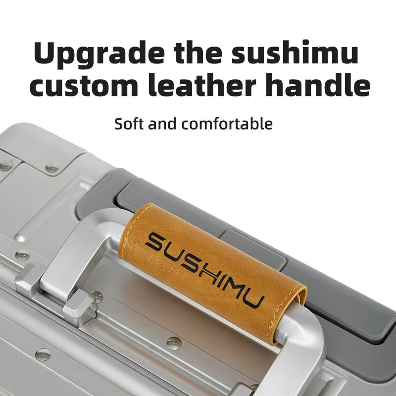 100% Aluminum-magnesium alloy Travel Suitcase Rolling Luggage 20/24/26 /28 inch Trolley Luggage Carry-On Cabin Suitcase