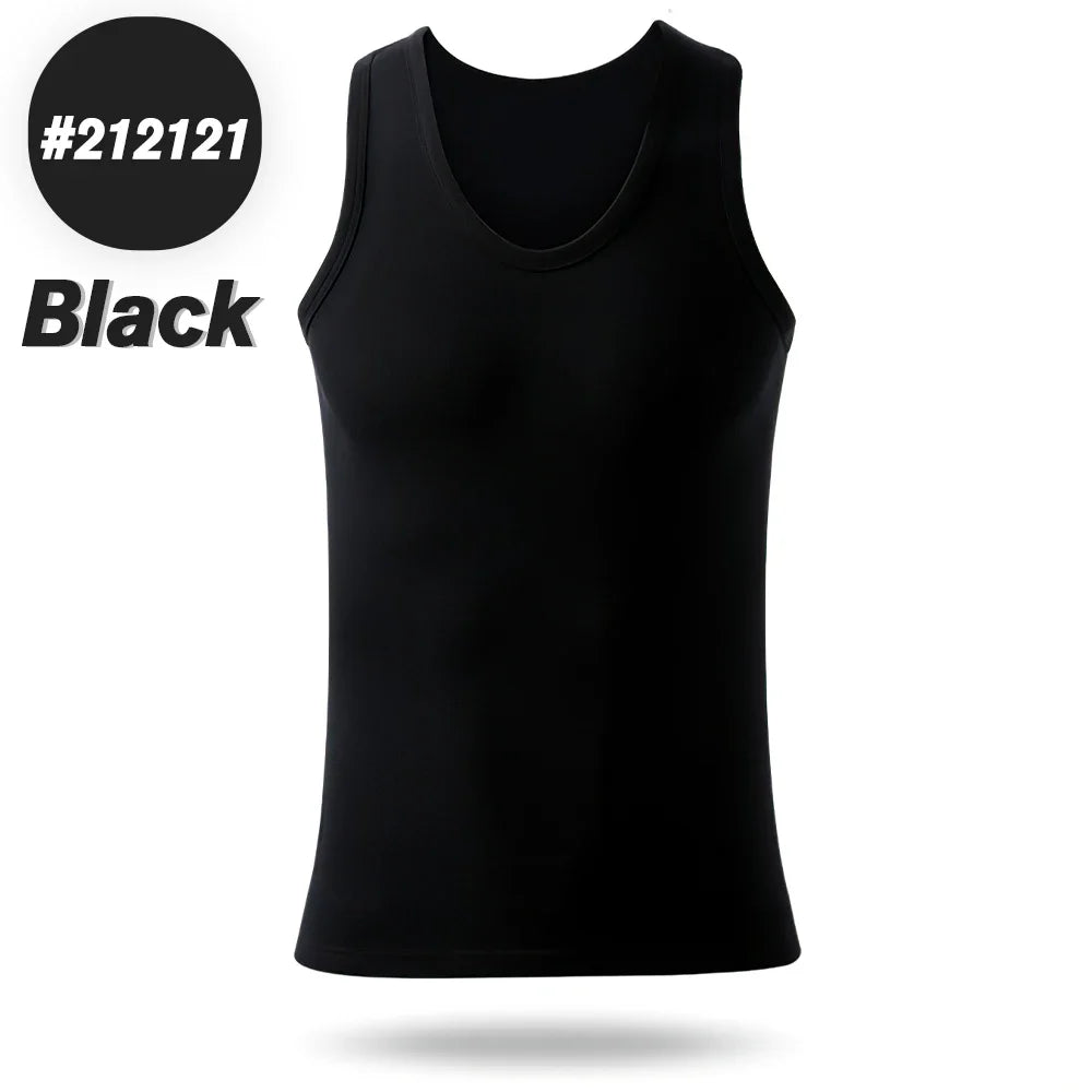 Men Vest Pure Cotton Breathable Solid Motion Men’s Underwears Cotton Undershirts L-4XL Waistcoat For Men Sports Fitness Vest