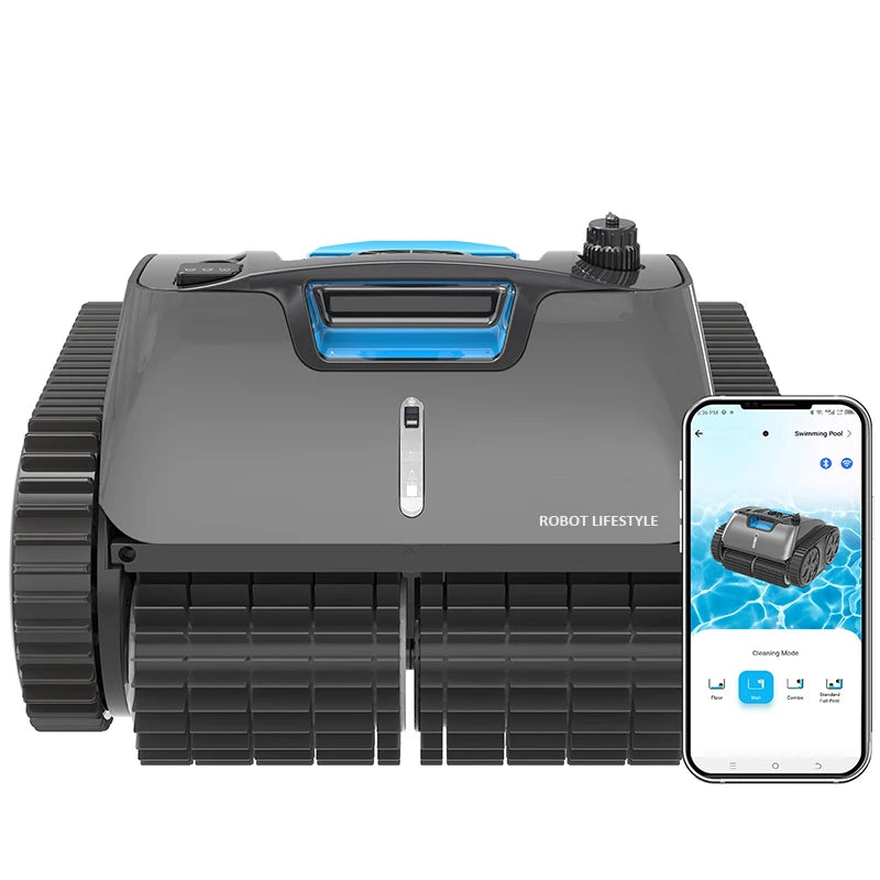 Robotic Swimming Pool Cleaner Wireless Automatic 3312 PRo Wifi App Control More Accurate Route Planning Select Cleanning Modes
