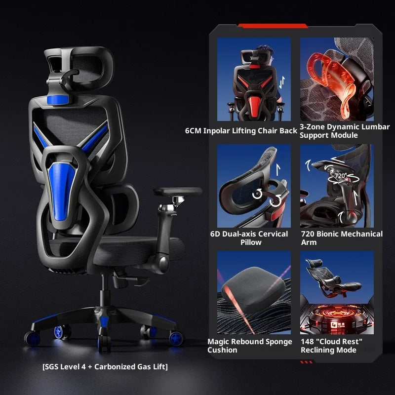 Comfortable Furniture Height Office ChairTourist Chair for Desk With Massage Pink Adjustable Desk Gaming Pulley Playseat Kanu