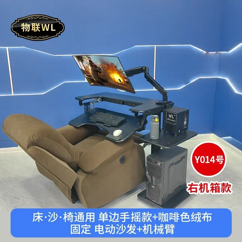 Computer desk bed notebook desktop computer desk bedside table lifting table lazy table cockpit suspension bracket - Kimlud