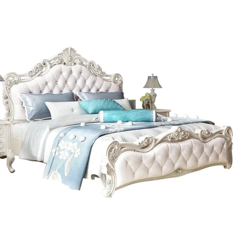 Princess Modern Designer Bedroom Set Double High End Bedding Luxury Bedroom Set Girl Design Letti E Mobili Nordic Furniture - Kimlud