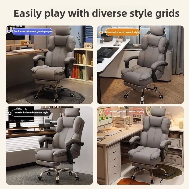 Computer Chair, E-sports Chair, Ergonomic Office Chair, Backrest Swivel Chairs, Boss Chairs, College Dormitory Desk and...