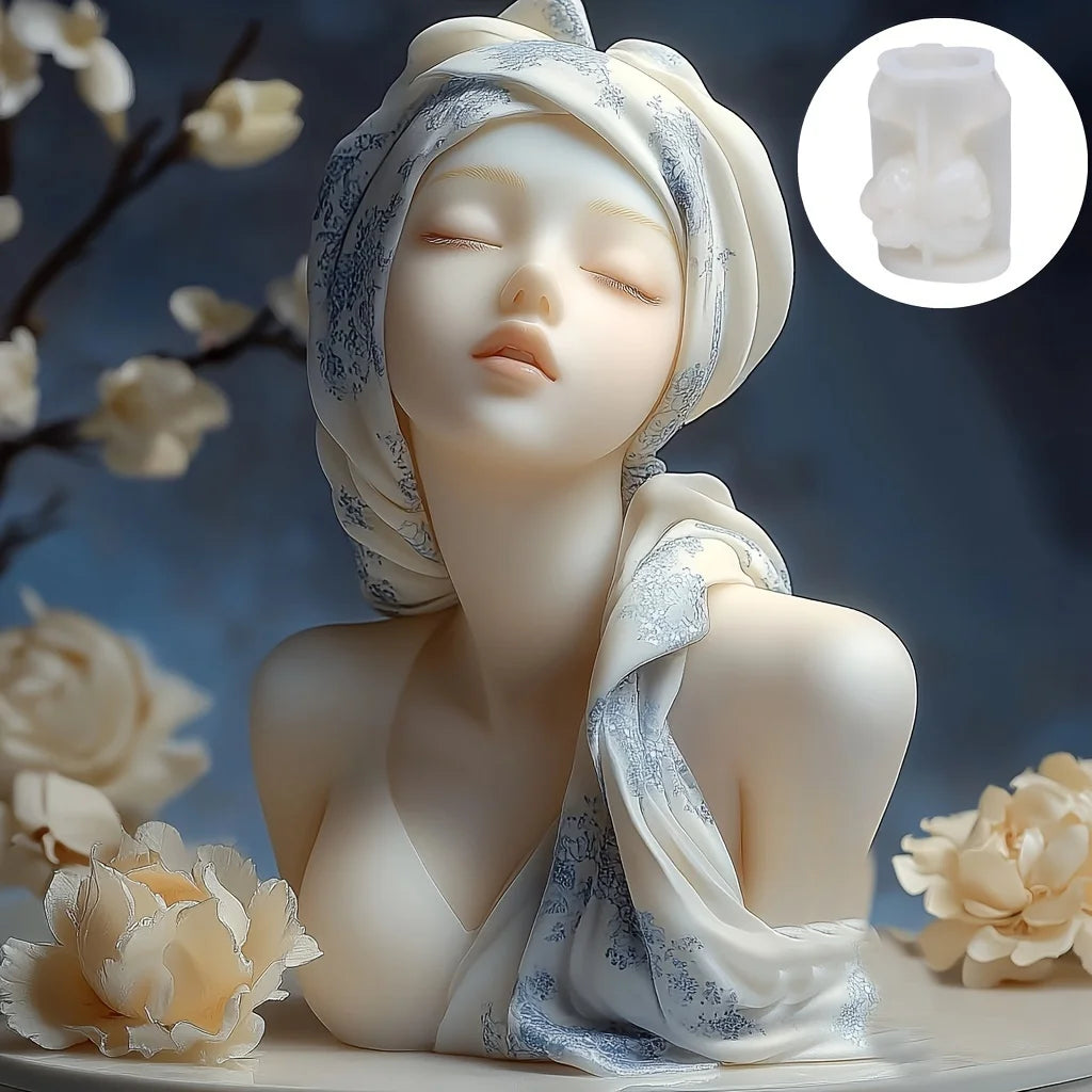 1 x Goddess Silicone Mould for Candles and Resin Crafts - Durable Epoxy Concrete Plaster Casting Moulds