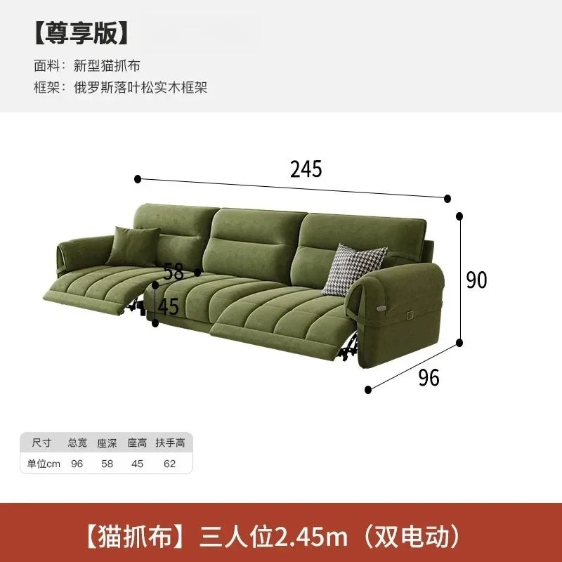 Green European Living Room Sofa Design Extendable Floor Recliner Living Room Sofas Nordic Modern Divano Adhd Home Furniture - Kimlud