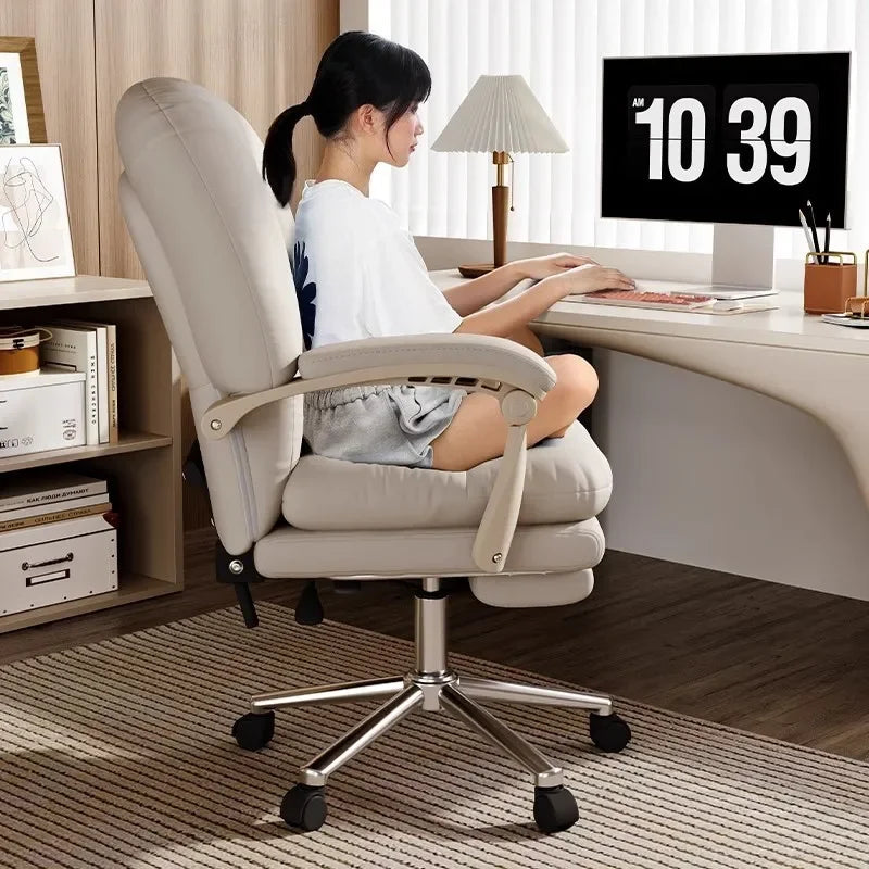 A Contemporary Comfort Synthetic Leather Boss Chair Reclining Office Chair With Sofa Design Business and Home Use - Kimlud