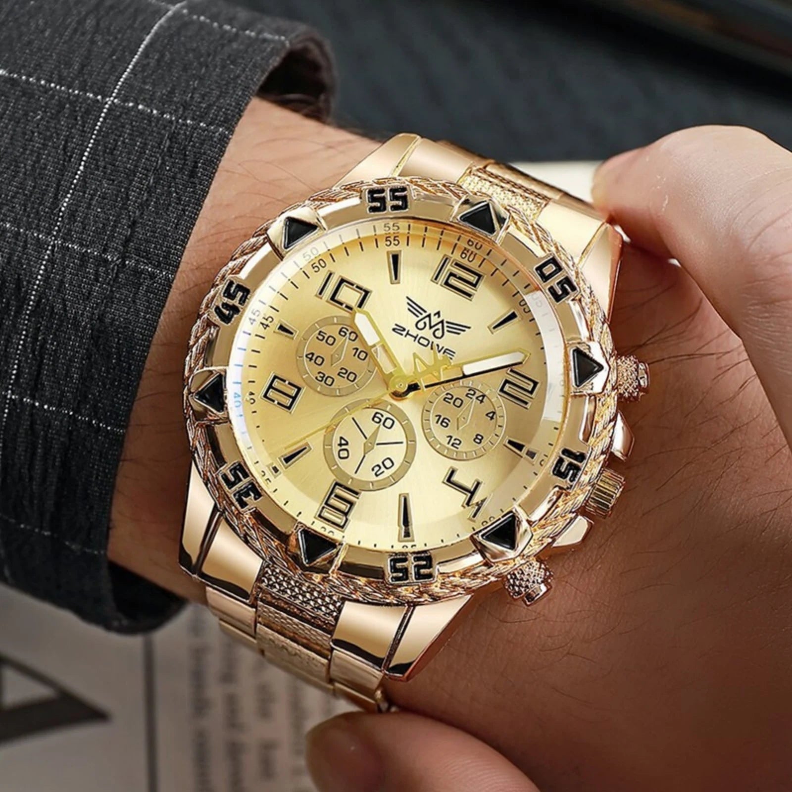 High end Men Fashion Luxury Watch High Quality Simple Wrist Watch Decoration Supplies Male Business Clock Ideal Choice for Gifts