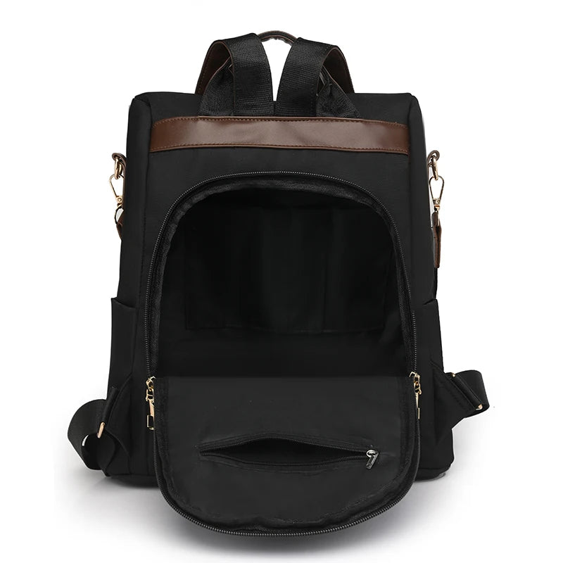 Women'S Anti theft Backpack Casual Nylon New 2025 School Bag Fashion Large Capacity Shoulder Strap Shoulder Bag Mochila Femenina