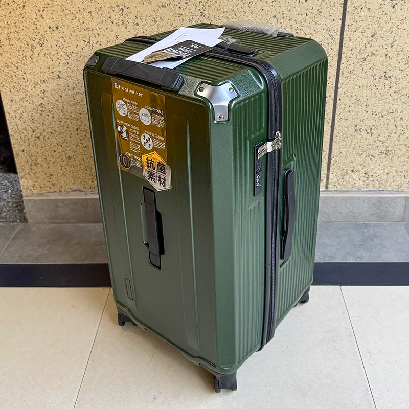 36/38/40/50 inch Large Size Luggage Explosion-proof Five Wheels Brake Travel Suitcase Thickened PC Material Zips Trolley Case