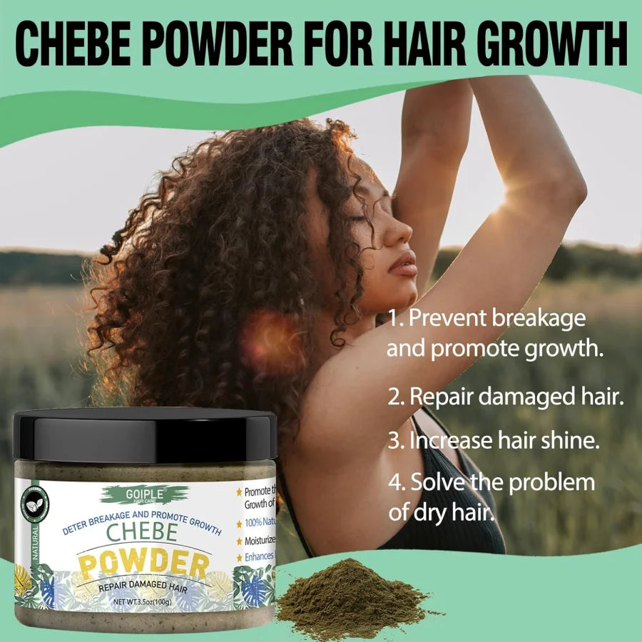 Fast Growth Chebe Oil Hair Regrowth Serum Chebe Powder Repair Damaged Scalp Treatment Anti-Hair Loss Care Moisturize Essence