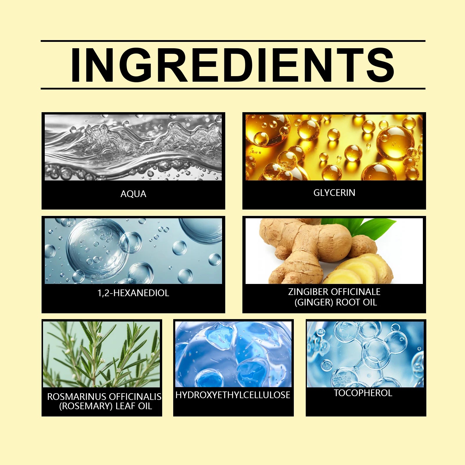 Rosemary Hair Oil 60ml Ginger Root Oil Scalp Treatment Hair Growth Frizz Control Shine Nourishing Split Ends Repair