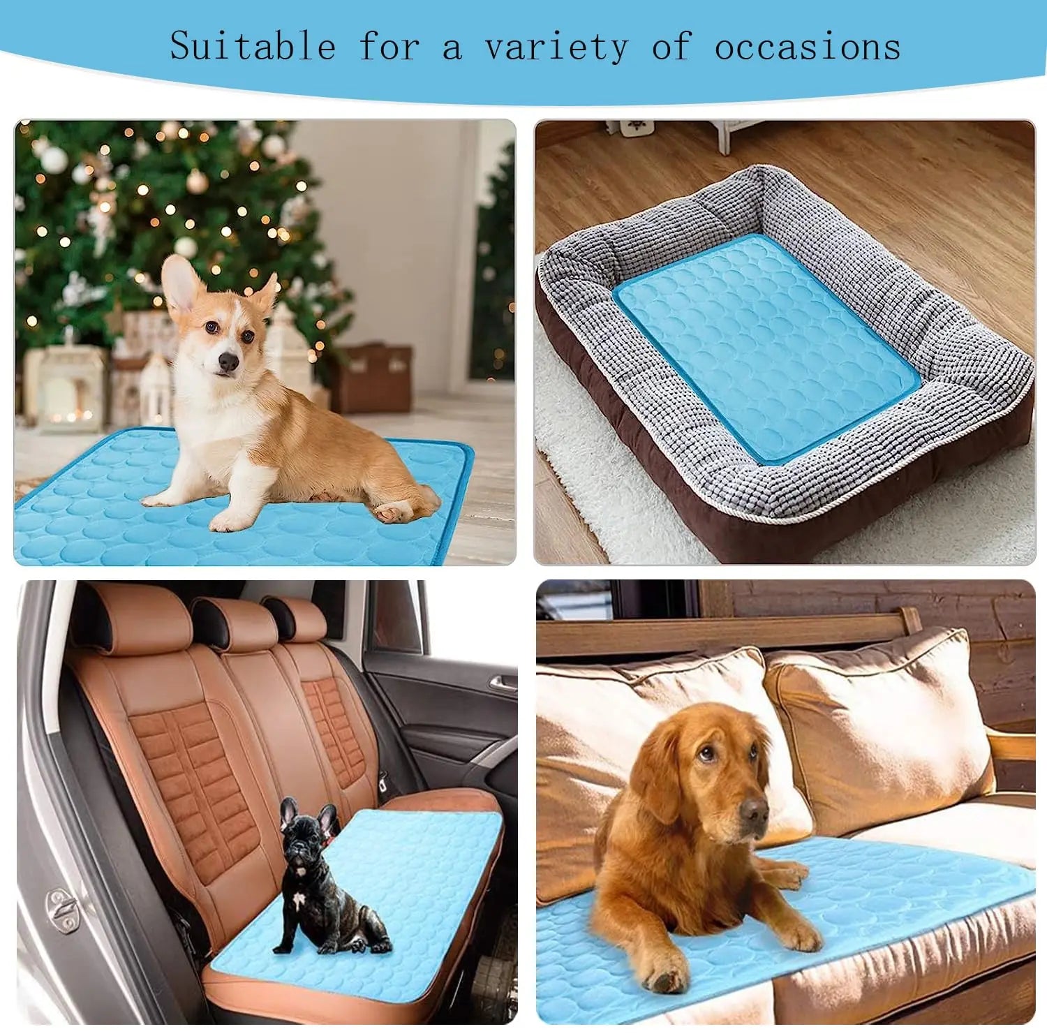 Dog Cooling Mat Summer Pad for Dogs Cat Blanket Breathable dog Bed Kennel Puppy Sleeping Sofa Cushion Dog Accessories