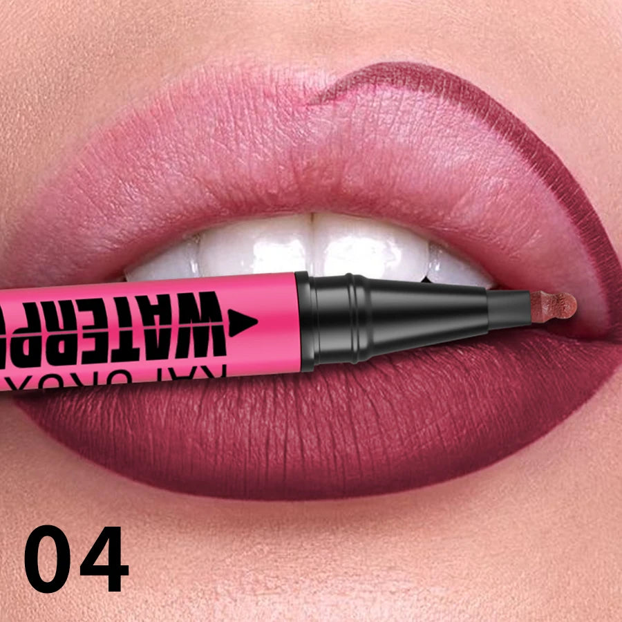 1PC Liquid Matte12-Color Lipliner Pencil Waterproof Plumping Stain Lipstick Natural Lip Liner Outline Lips Contour Makeup