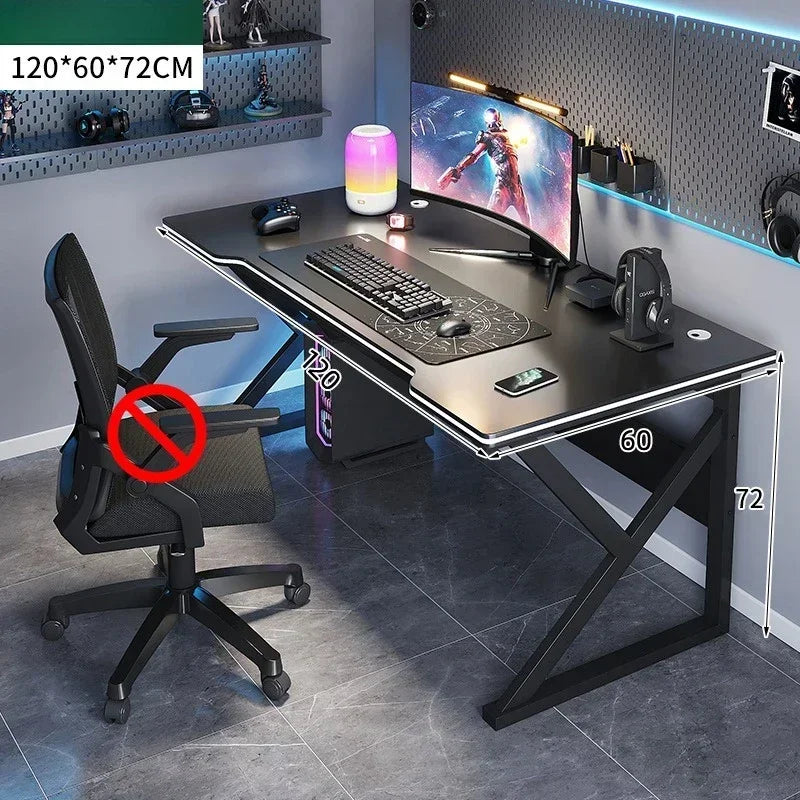 Standing Computer Desk Home Office Gaming Study Laptop Table Steel Frame Escritorios Table Gaming Pc De Oficina Furniture - Kimlud