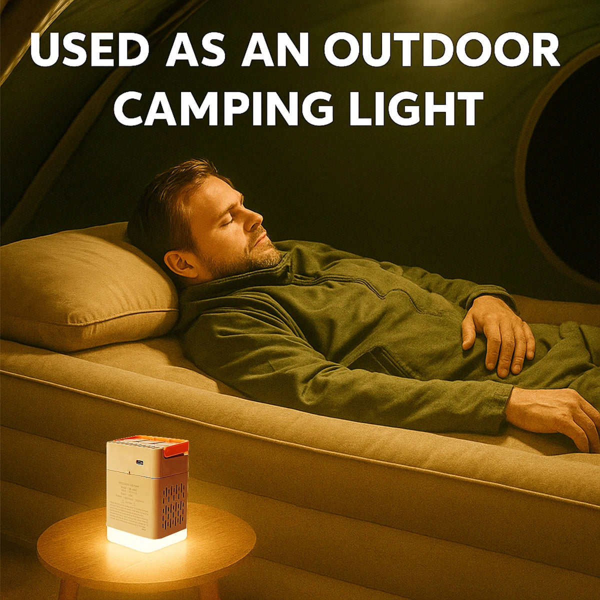 16i" Inflatable Queen Air Mattress with Built-in Pump, 200 * 150 * 40cm Portable Durable PVC Air Bed 150kg Max for Tent Camping - Kimlud