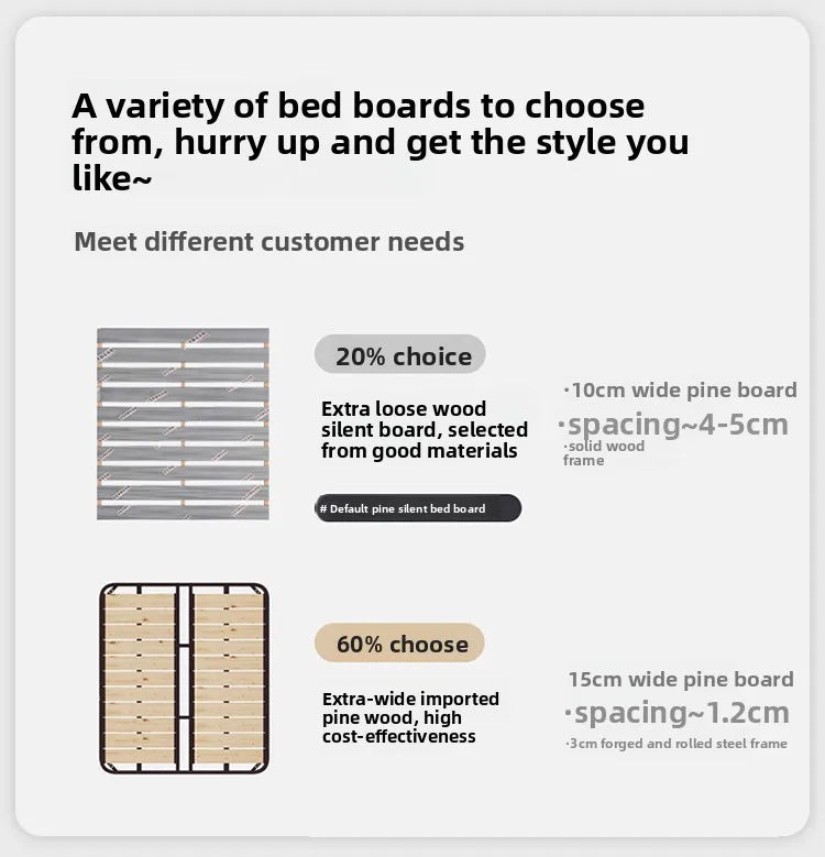 Soft package master bedroom, high-end and atmospheric storage with storage drawers, modern, simple and convenient double bed