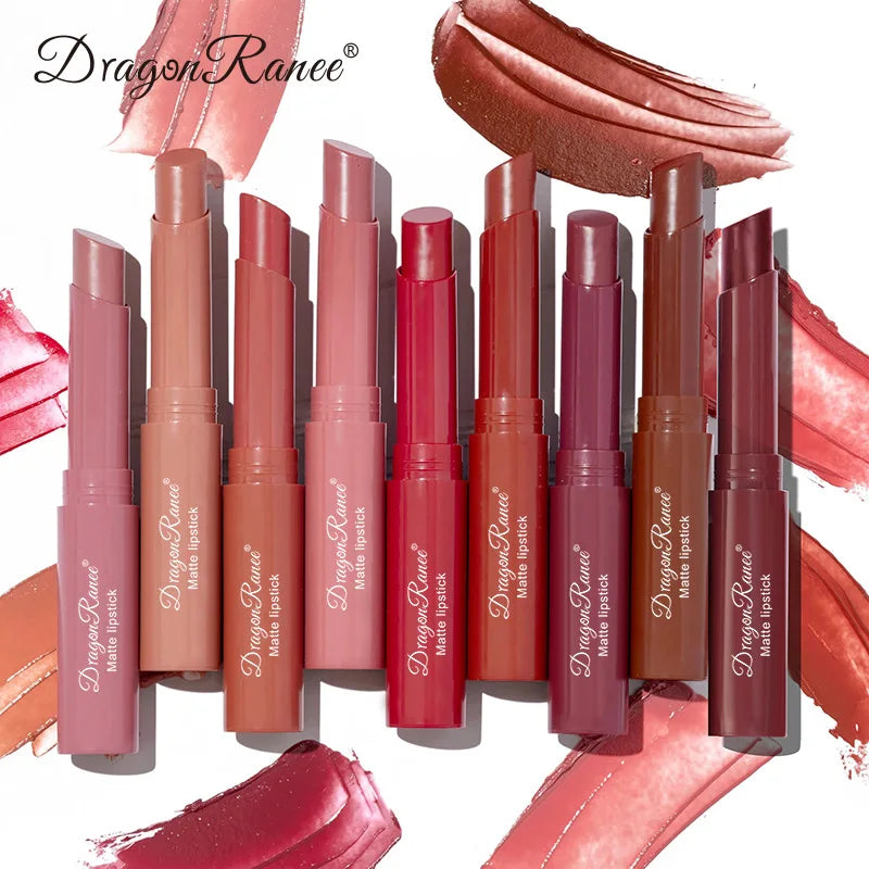 Nude Matte Lipstick Waterproof Nude Pink Lip Sticks Not Fading Sexy Red Velvet Lipsticks for Women Make Up Lasting Lip...
