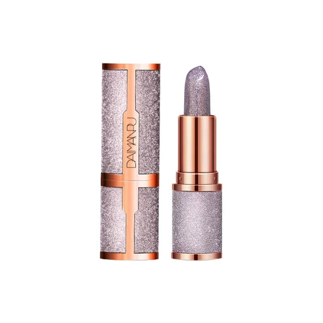 Diamond Temperature Color Changing Glitter Lipsticks Waterproof Longlasting Moisturizing Velvet Matte Lip Tint Sexy Lips...