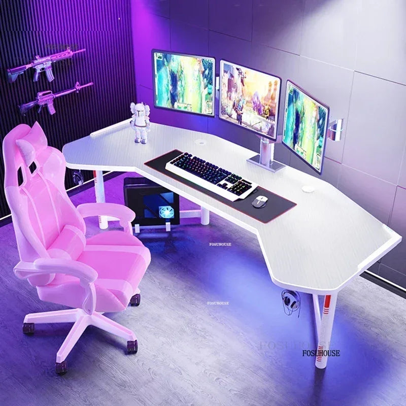 Household Desktop Computer Desks Office Furniture Simple Professional Gaming Table Multi-functional E-sports Table and Chair Set