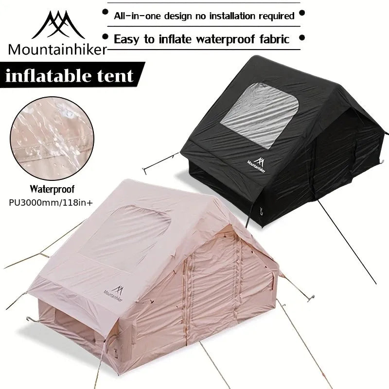 MOUNTAINHIKER Extra Large 3-6 Person Inflatable Family Camping Tent with High-Quality Windproof and Spacious Interior - Kimlud