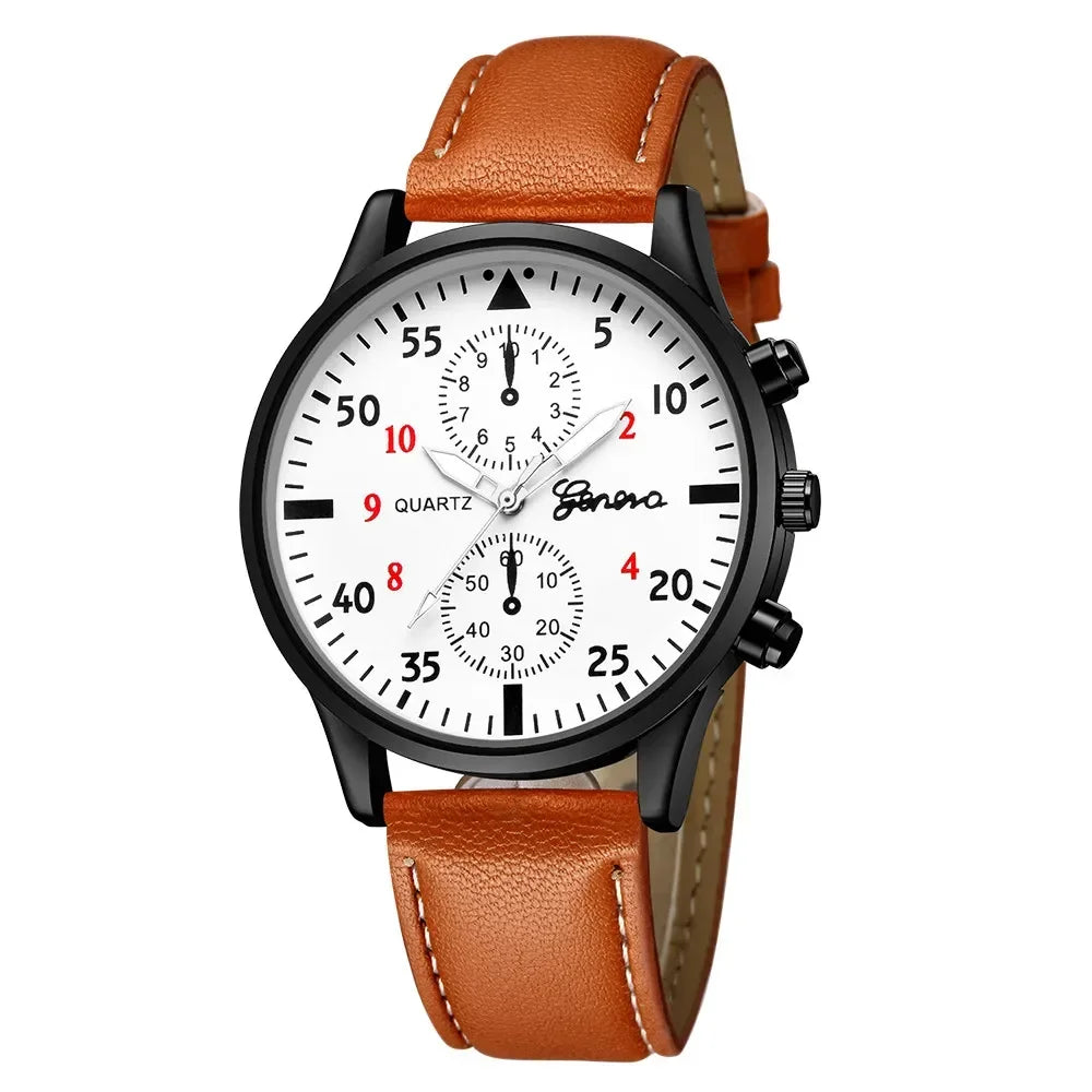 Top Brand Luxury Men's Watch Fashion Watch For Men Watch Sport Watches Leather Casual Wristwatch Reloj Hombre erkek kol saati