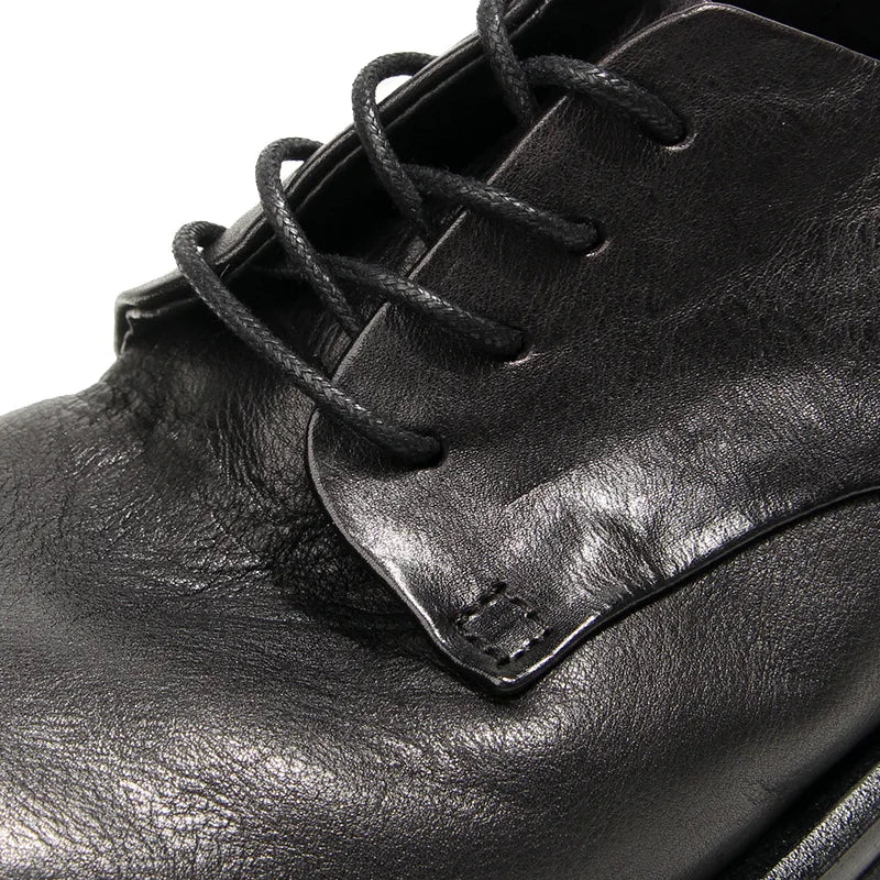 Soft Leather Mens Formal Shoes Luxury Quality Comfortable Brand Handmade Retro Genuine Leather Daily Wedding Social Shoes Male