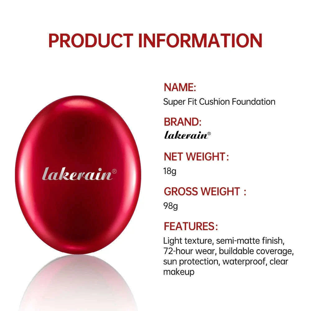 Super Sunscreen Cushion Foundation Waterproof Long-lasting Brighten Foundation Cream Women Base Makeup Face Korean Cosmetics