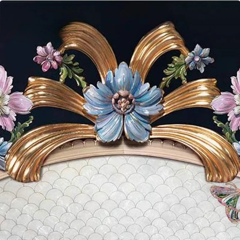 French Luxury Double Bed Romantic Aesthetics Comfortable Adult High Quality Bed Designer Queen Bedroom Beliche Hotel Furniture - Kimlud