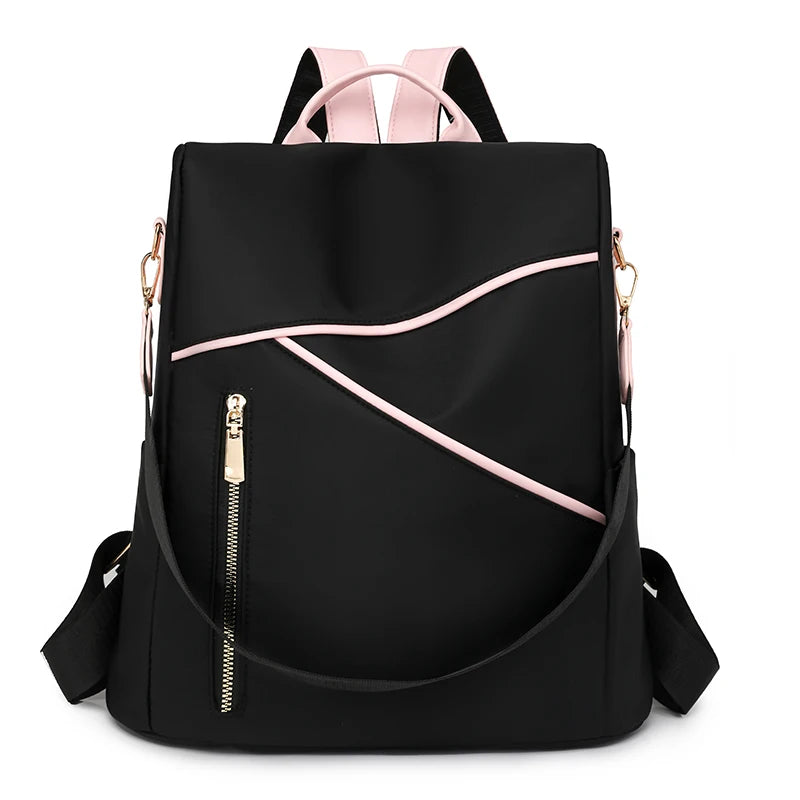 Women'S Anti theft Backpack Casual Nylon New 2025 School Bag Fashion Large Capacity Shoulder Strap Shoulder Bag Mochila Femenina