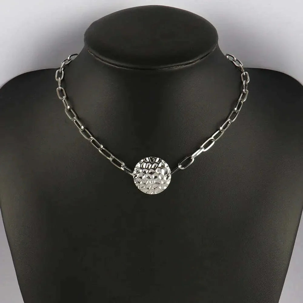 316L Stainless Steel Necklace For Women Choker Necklace Heart Clavicle Chain Necklaces Charm Heart Pendant Necklace Jewelry Gift