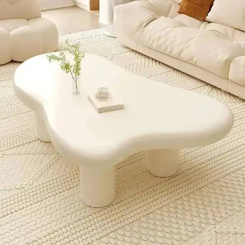 Cream Coffee Table Simple Modern Clouds Tea Tea Table House Lonely Wind Nordic Home Living Room Small Apartment Shaped Furniture - Kimlud