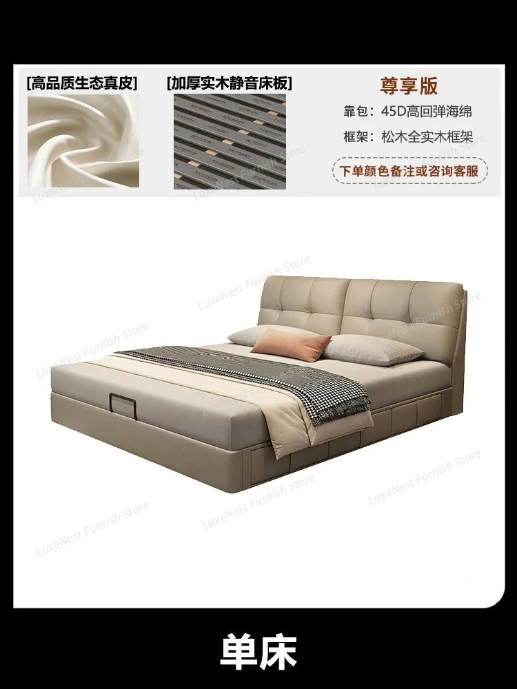 Barrier Accessories Double Bed Mattresses Stuff Luxury Bedroom Double Bed Headboards Loft Letto Matrimoniale Furniture Home